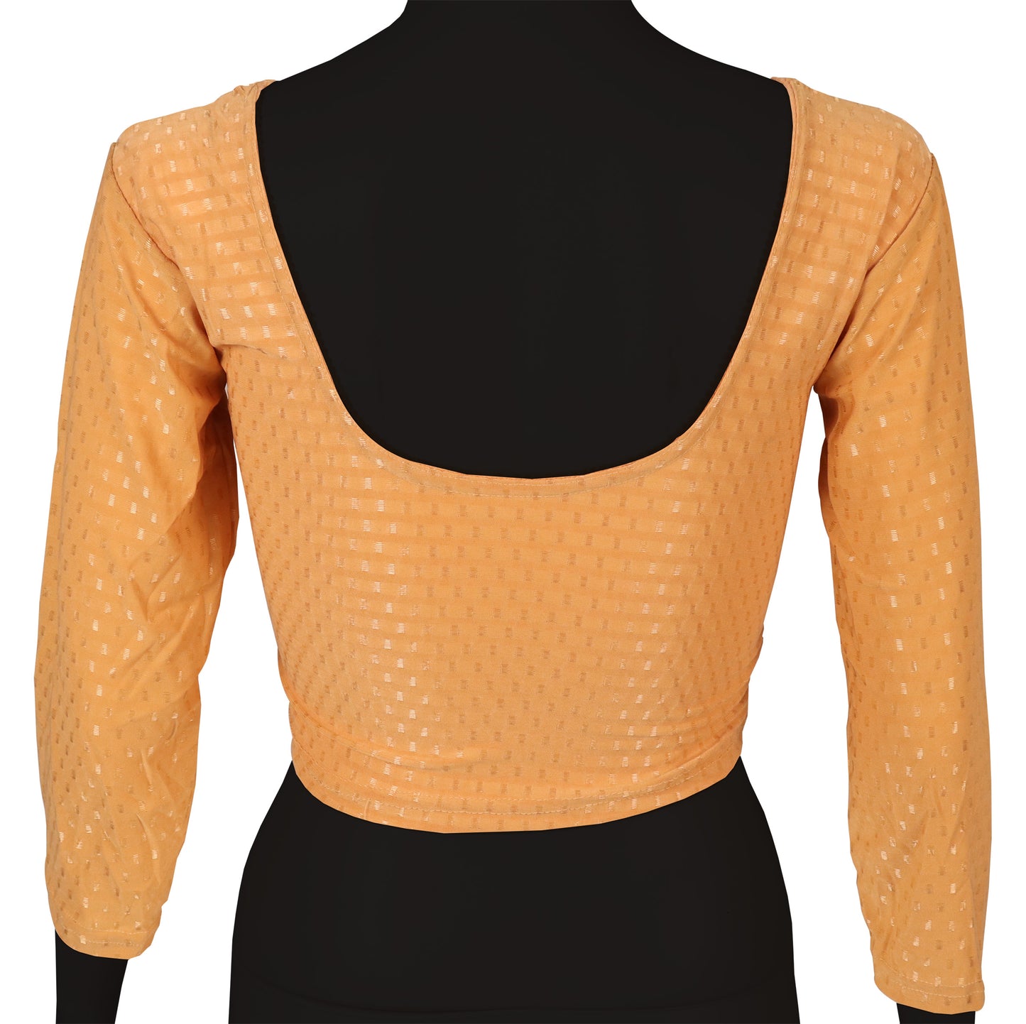 Classic Long Sleeve Dobby Weave Fabric Chiku Blouse for Women