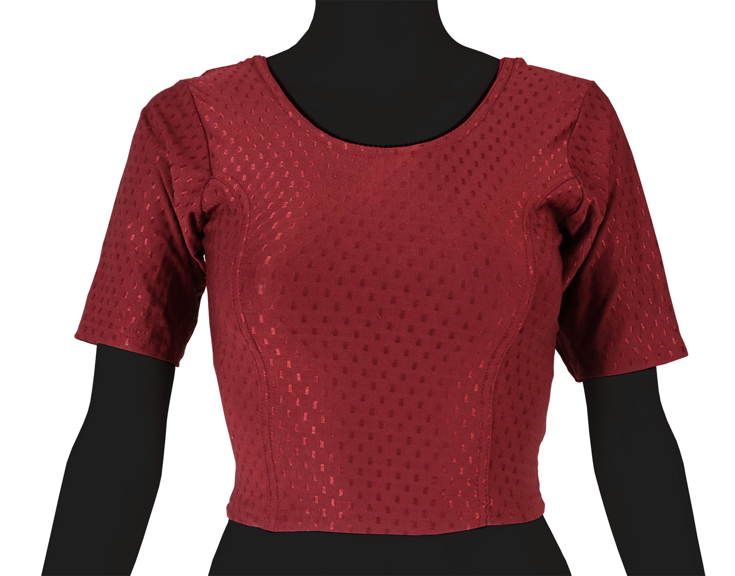 Stylish and Trendy Design Maroon Dobby Blouse