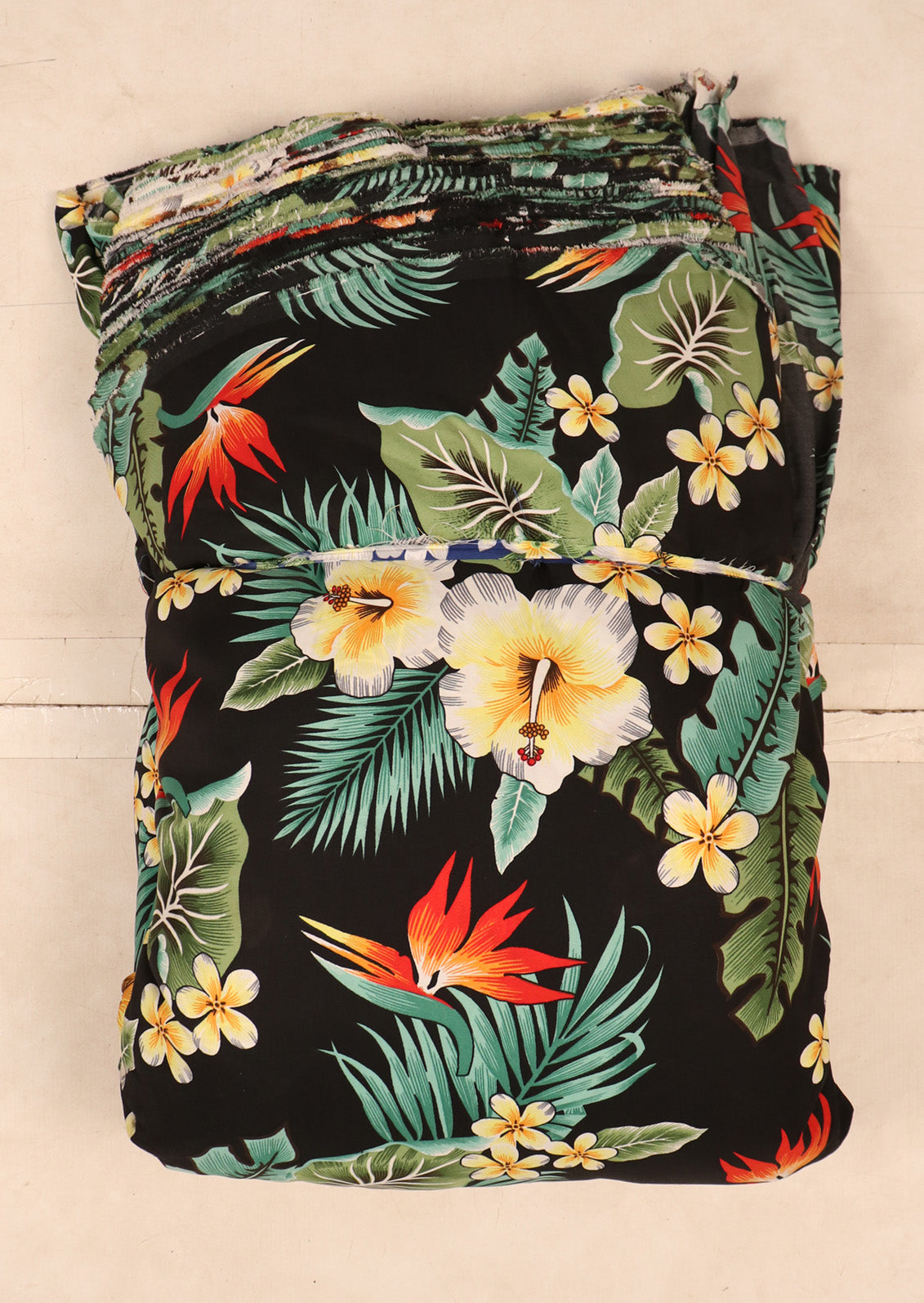 Tropical Hibiscus & Tropical Hibiscus of Paradise Floral Print Fabric