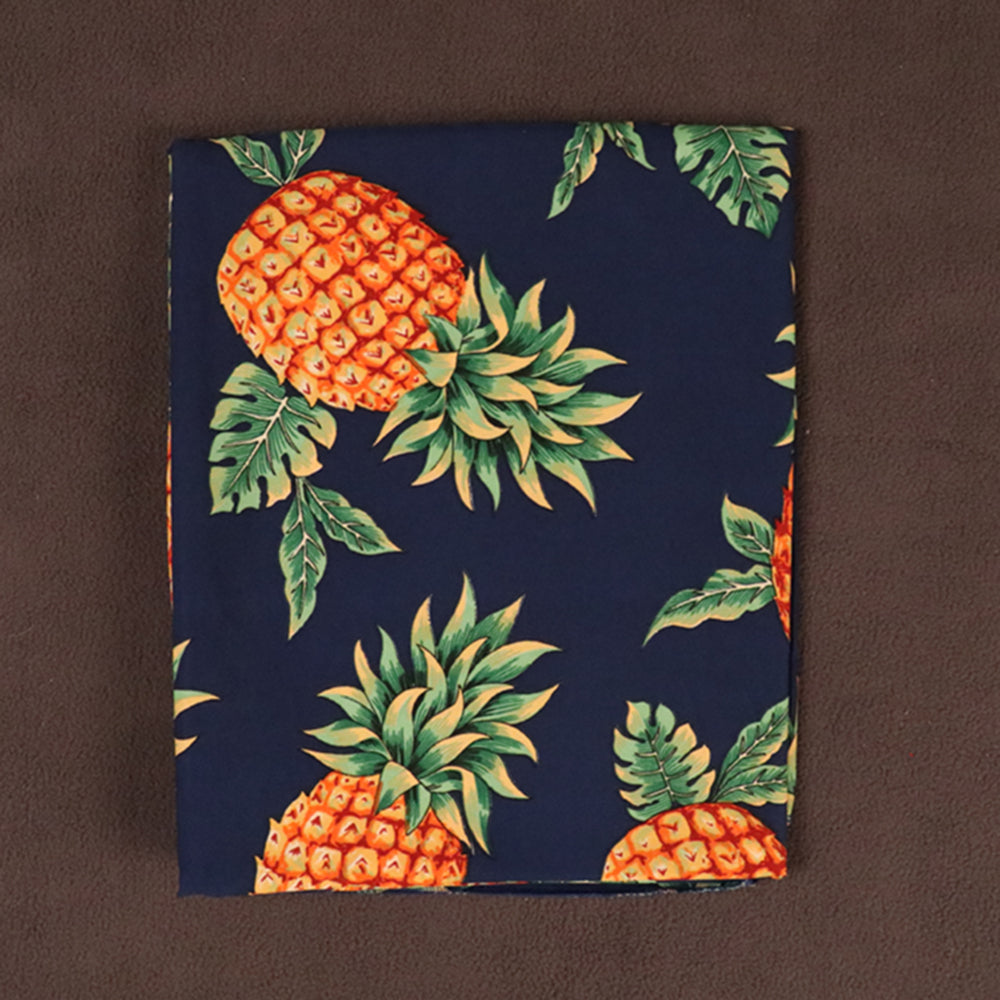 Features Tropical Pineapple Printed Fabric