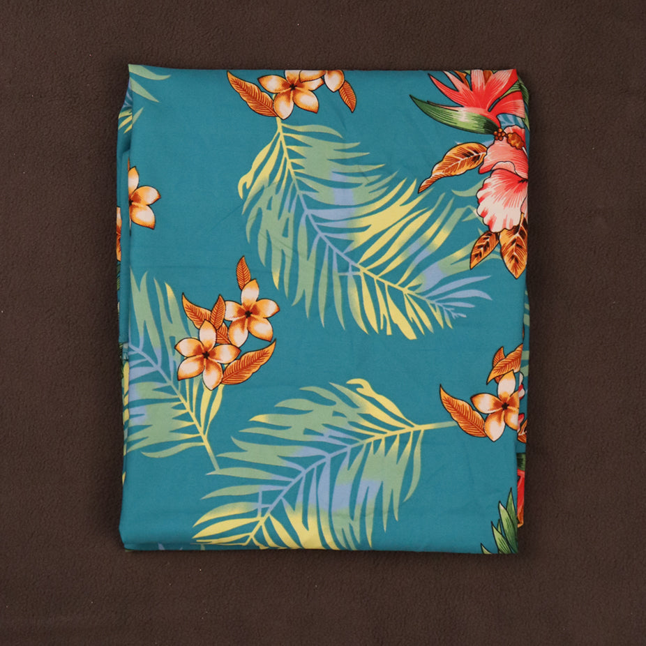 Resort Style Hibiscus & Plumeria Fabric