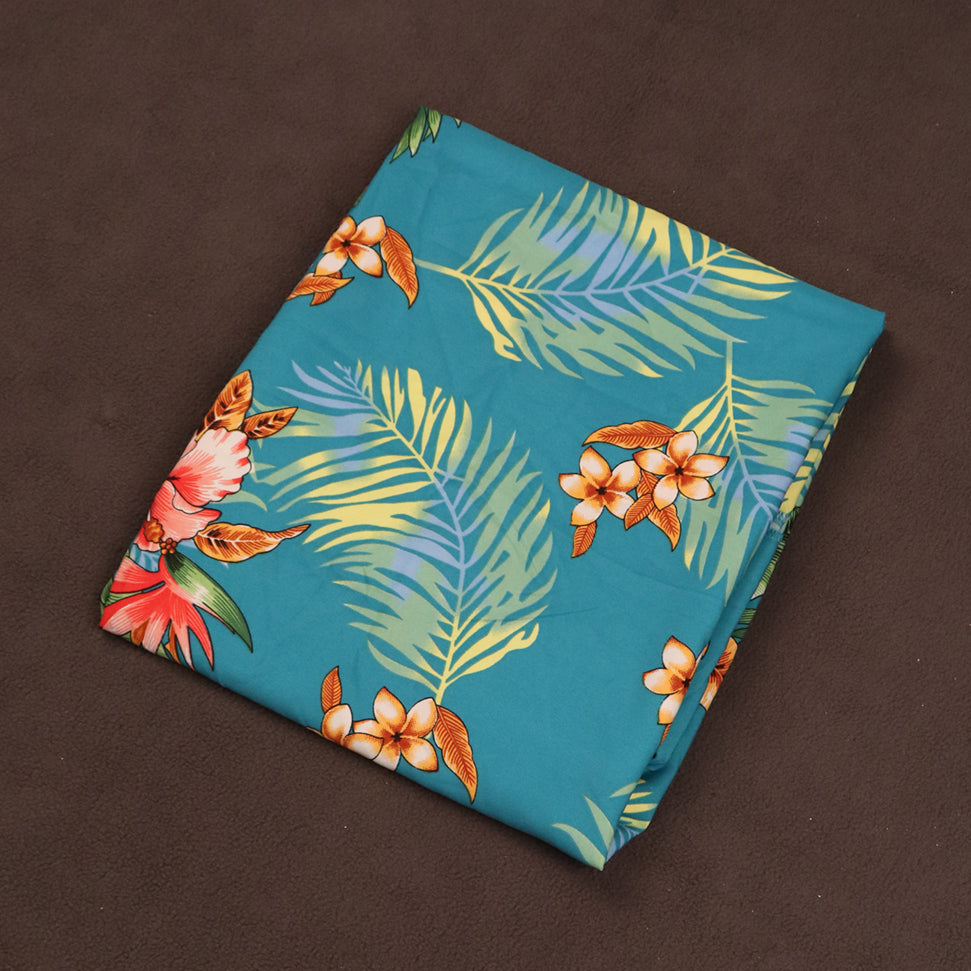 Resort Style Hibiscus & Plumeria Fabric