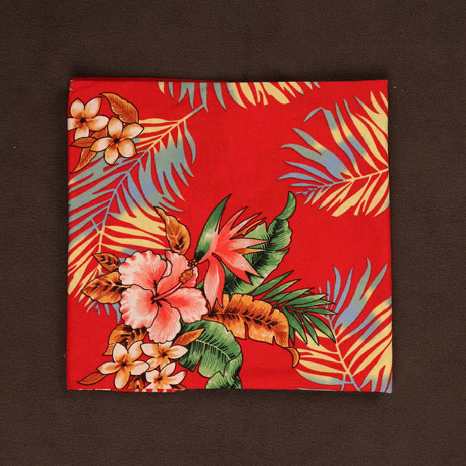 Resort Style Hibiscus & Plumeria Fabric