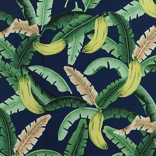 Tropical Banana Grove Print Fabric