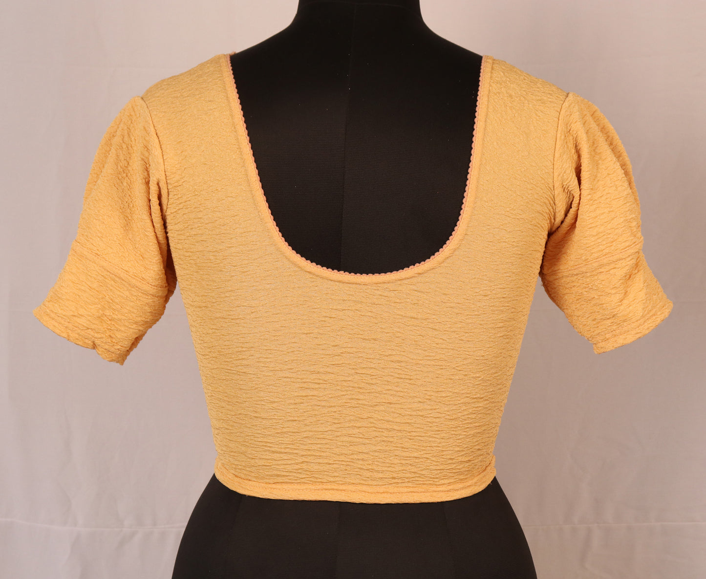 Stylish Textured  Fabric Puff Shoulder Chiku Blouse for Women