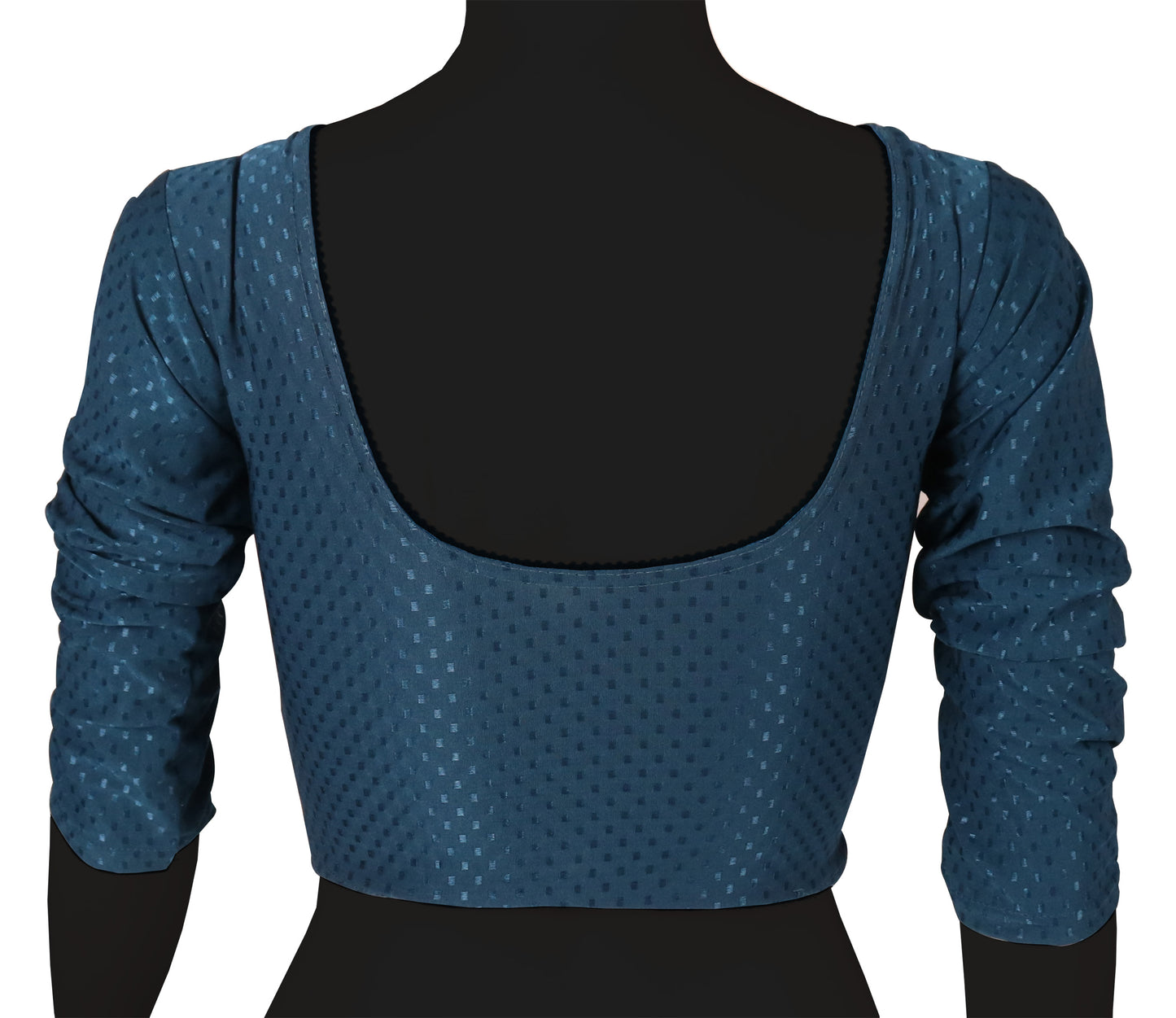 Classic Long Sleeve Dobby Weave Fabric Rama Blouse for Women