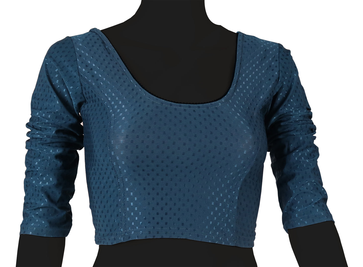Classic Long Sleeve Dobby Weave Fabric Rama Blouse for Women