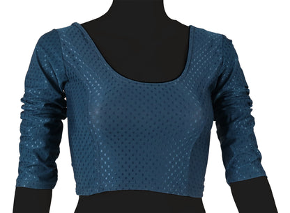 Classic Long Sleeve Dobby Weave Fabric Rama Blouse for Women