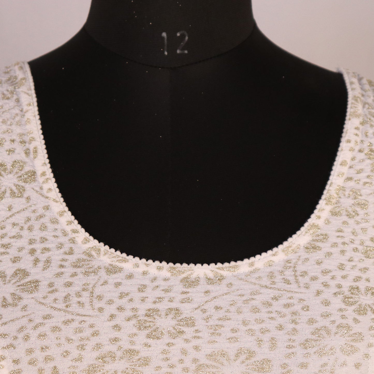 Party Wear All-Over Shimmer Floral Design with Stretch-Fit Lycra White Blouse for Women
