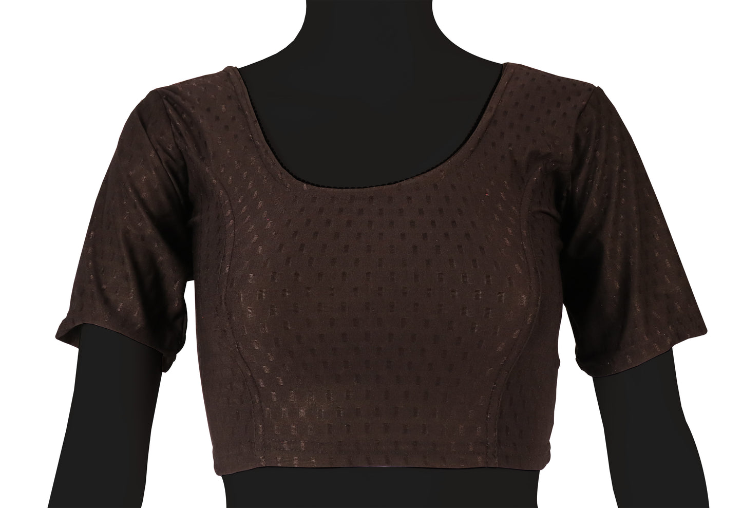 Stylish and Trendy Design Coffee Dobby Blouse
