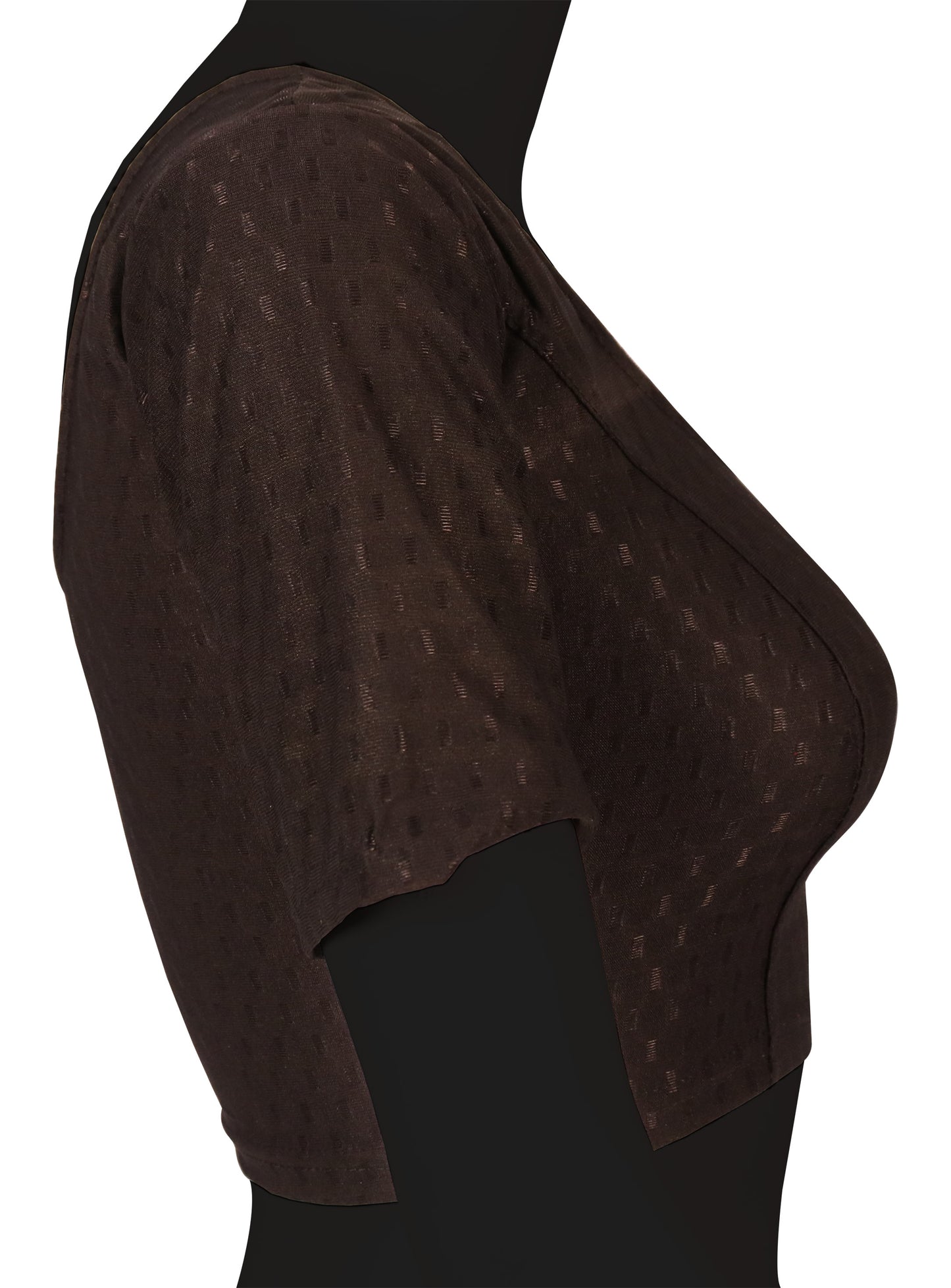 Stylish and Trendy Design Coffee Dobby Blouse