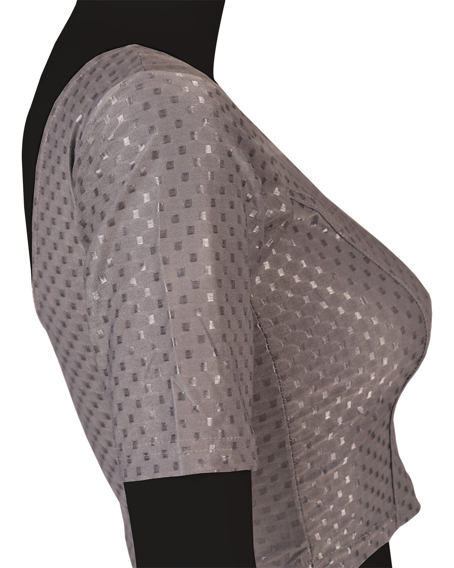 Stylish and Trendy Design Navy Blue Dobby Blouse