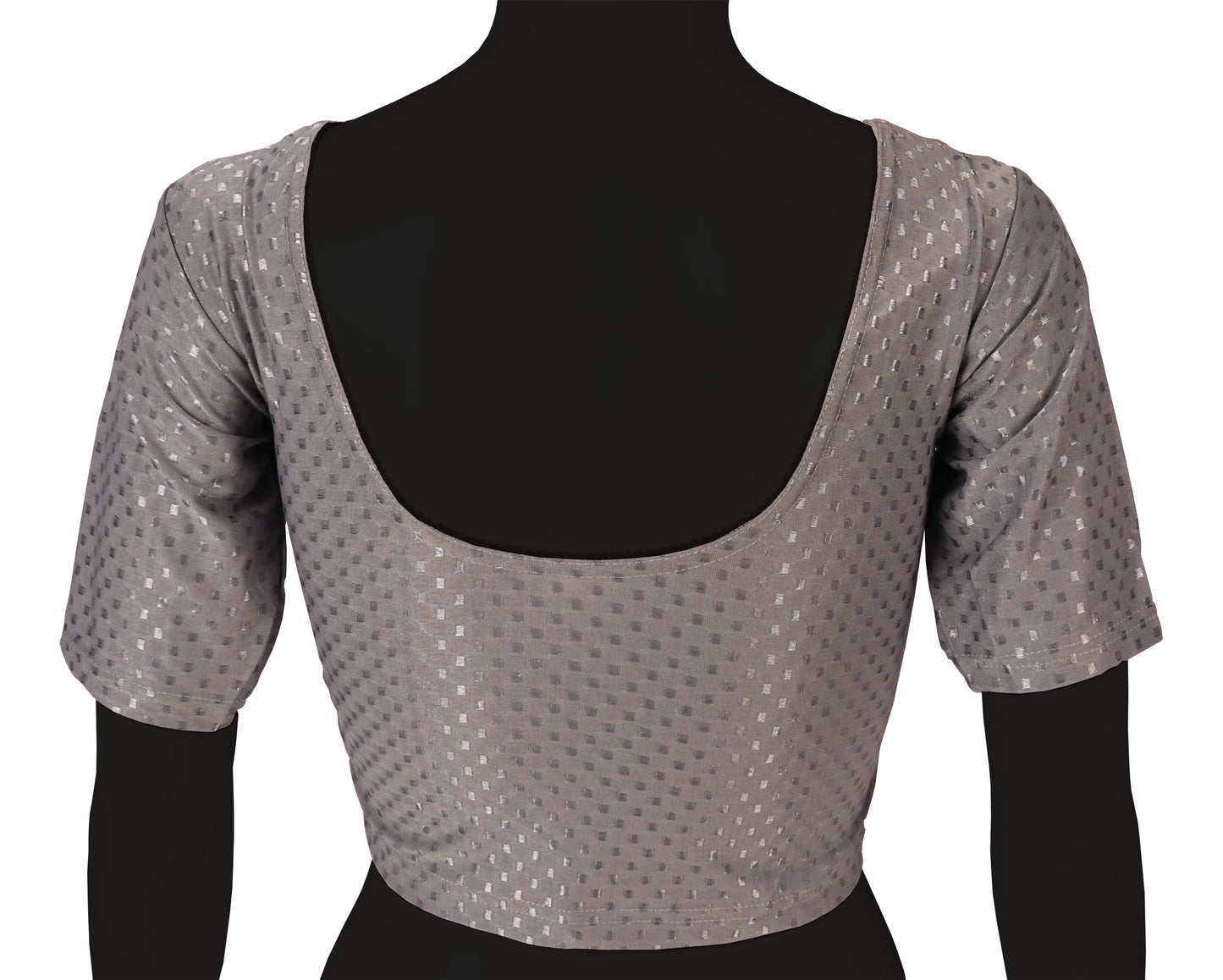 Stylish and Trendy Design Navy Blue Dobby Blouse