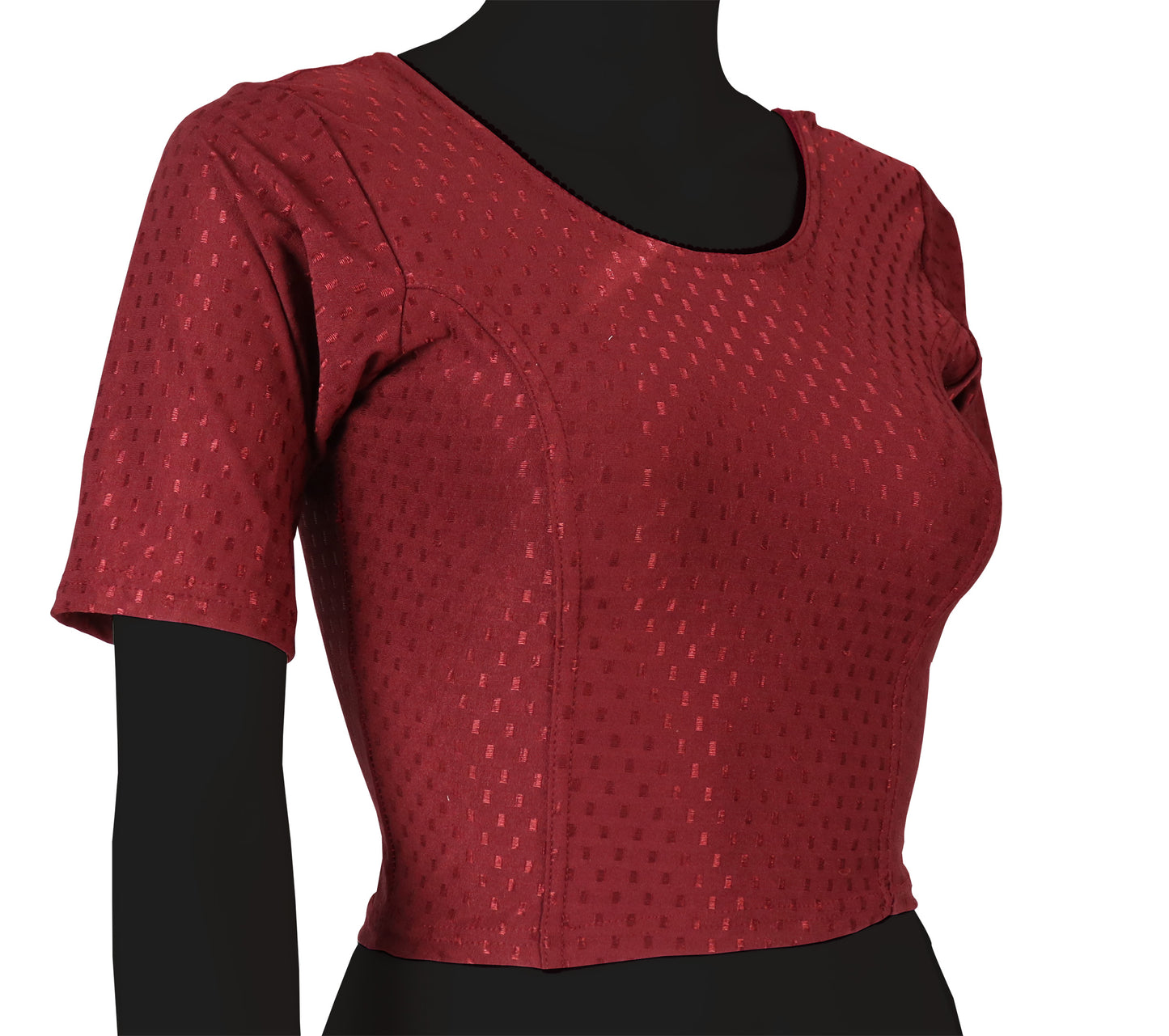 Stylish and Trendy Design Maroon Dobby Blouse