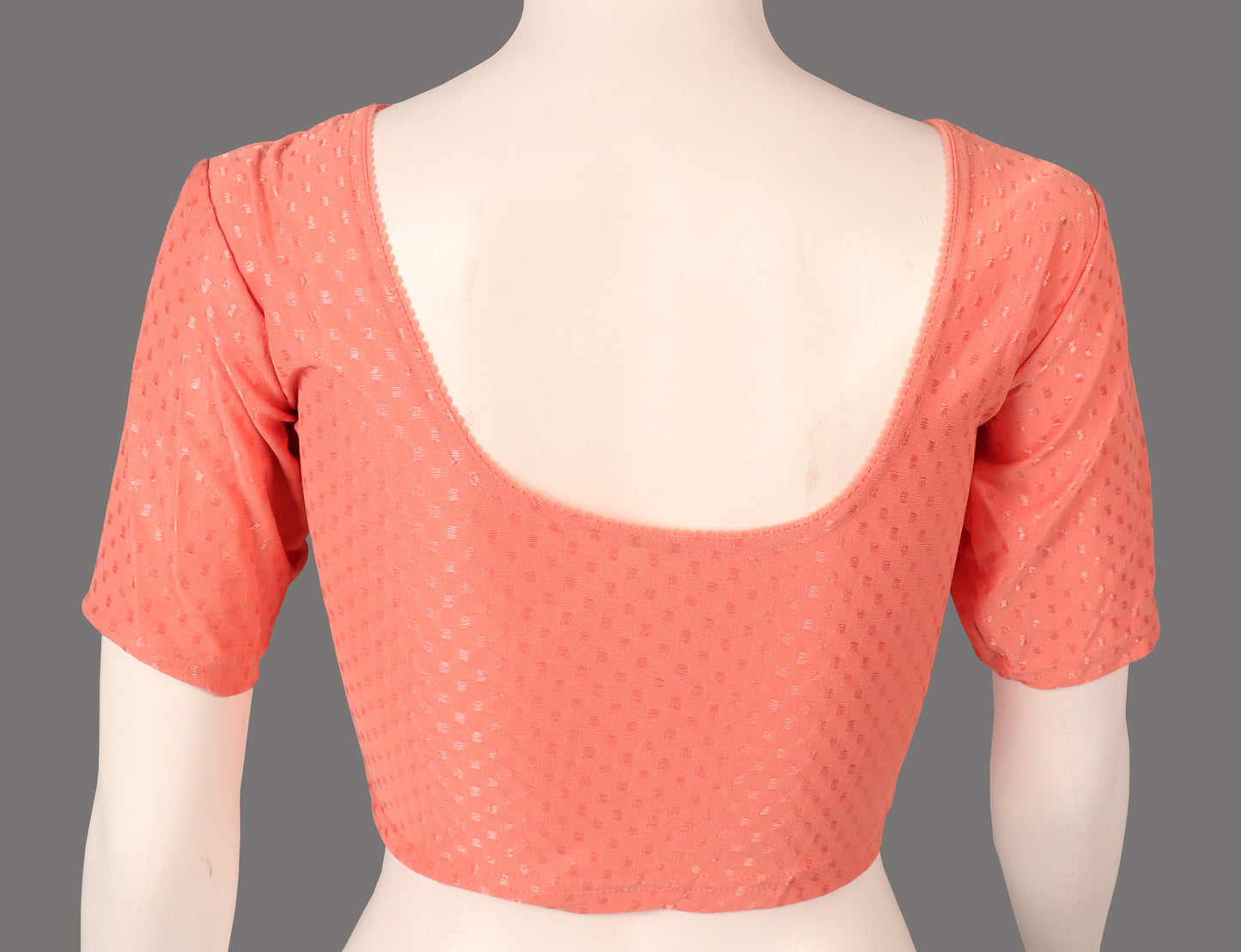 Stylish and Trendy Design Peach Dobby Blouse
