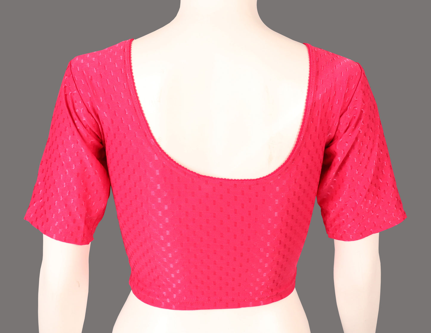 Stylish and Trendy Design Pink Dobby Blouse