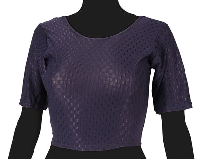 Stylish and Trendy Design Purple Dobby Blouse