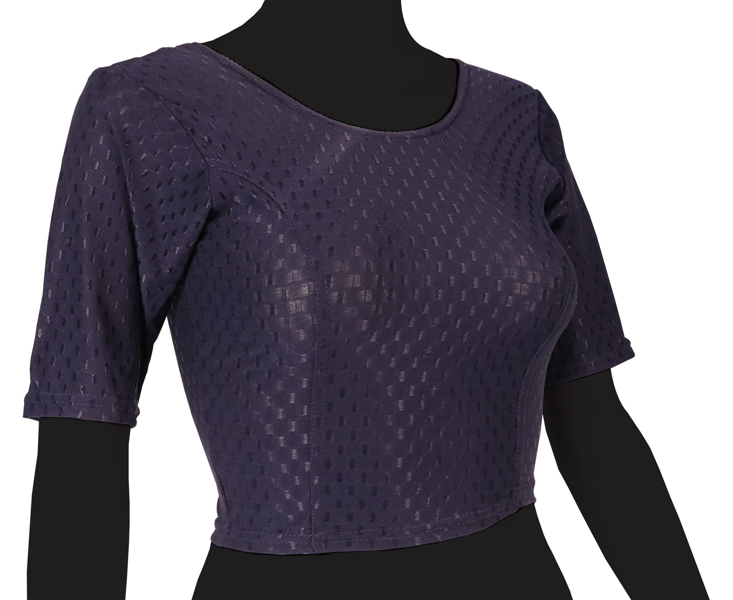Stylish and Trendy Design Purple Dobby Blouse