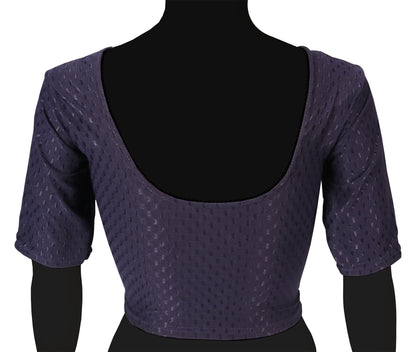 Stylish and Trendy Design Purple Dobby Blouse
