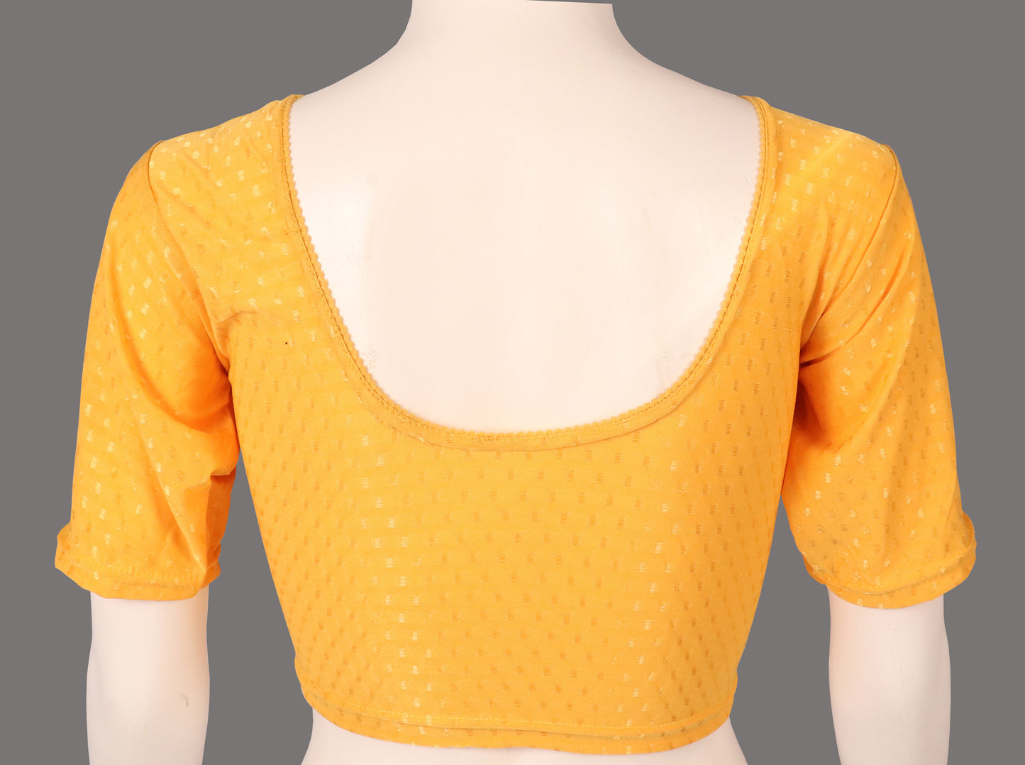 Stylish and Trendy Design Yellow Dobby Blouse