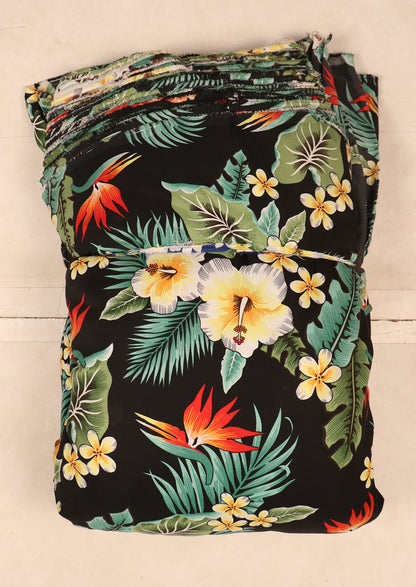 Tropical Hibiscus & Tropical Hibiscus of Paradise Floral Print Fabric