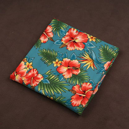 Vivid Tropical Hawaiian Floral Printed Fabric