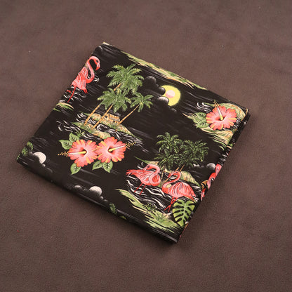 Scenic design with Flamingo Island Print Fabric