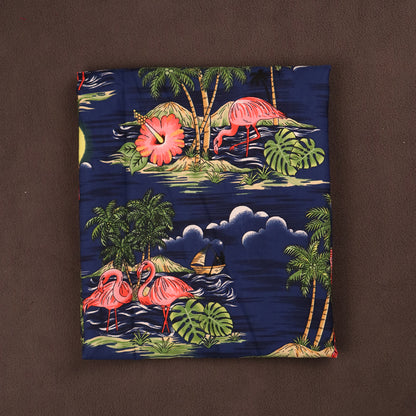 Scenic design with Flamingo Island Print Fabric