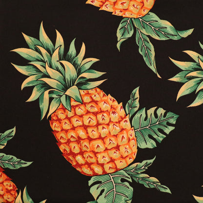Features Tropical Pineapple Printed Fabric
