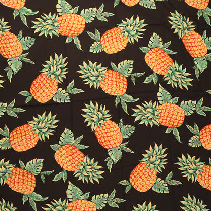 Features Tropical Pineapple Printed Fabric