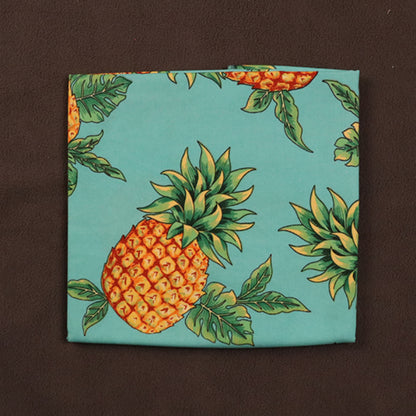 Features Tropical Pineapple Printed Fabric