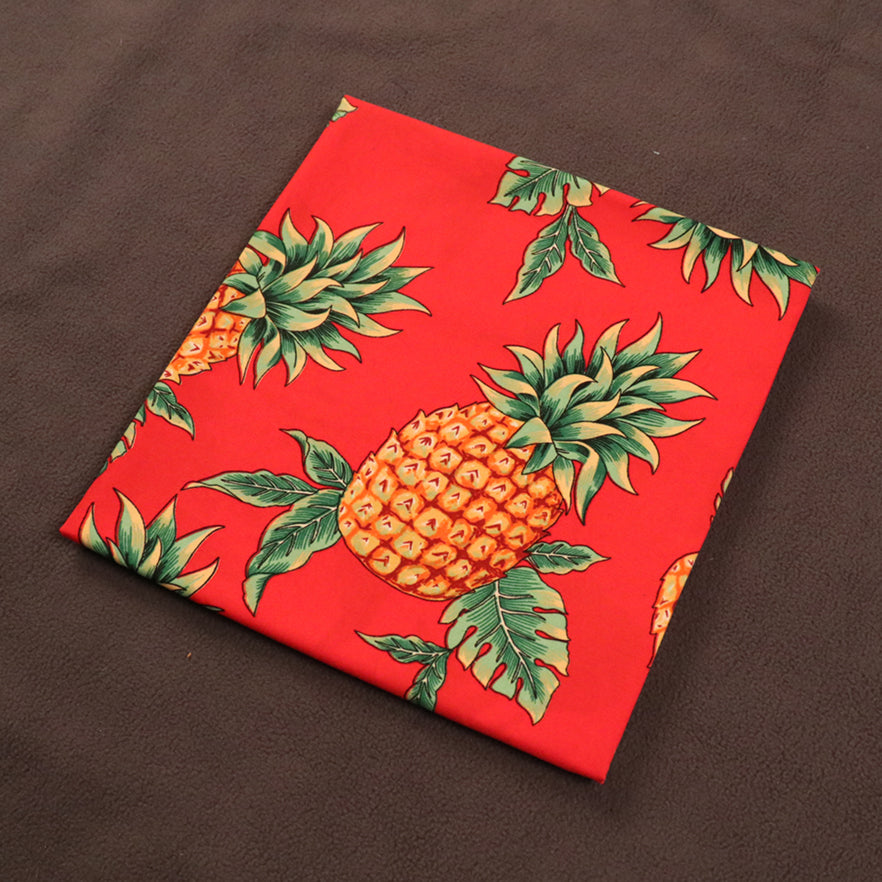 Features Tropical Pineapple Printed Fabric