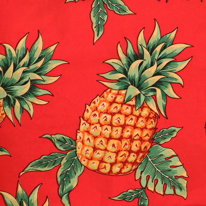Features Tropical Pineapple Printed Fabric