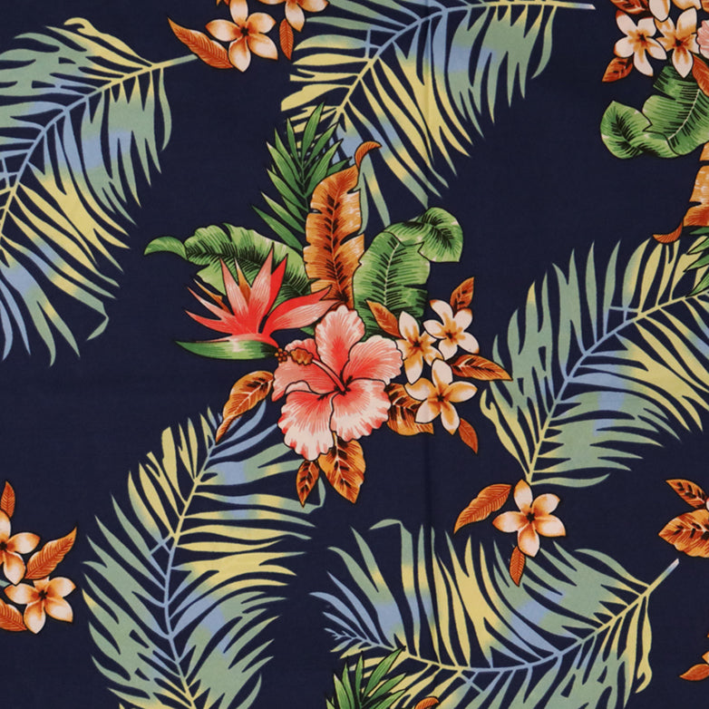 Resort Style Hibiscus & Plumeria Fabric