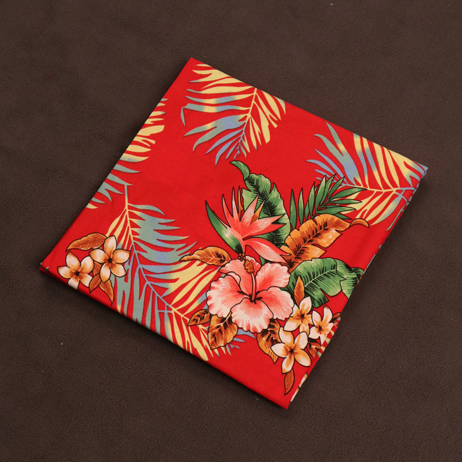 Resort Style Hibiscus & Plumeria Fabric