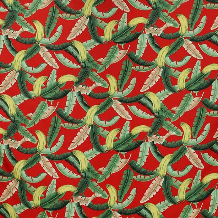 Tropical Banana Grove Print Fabric