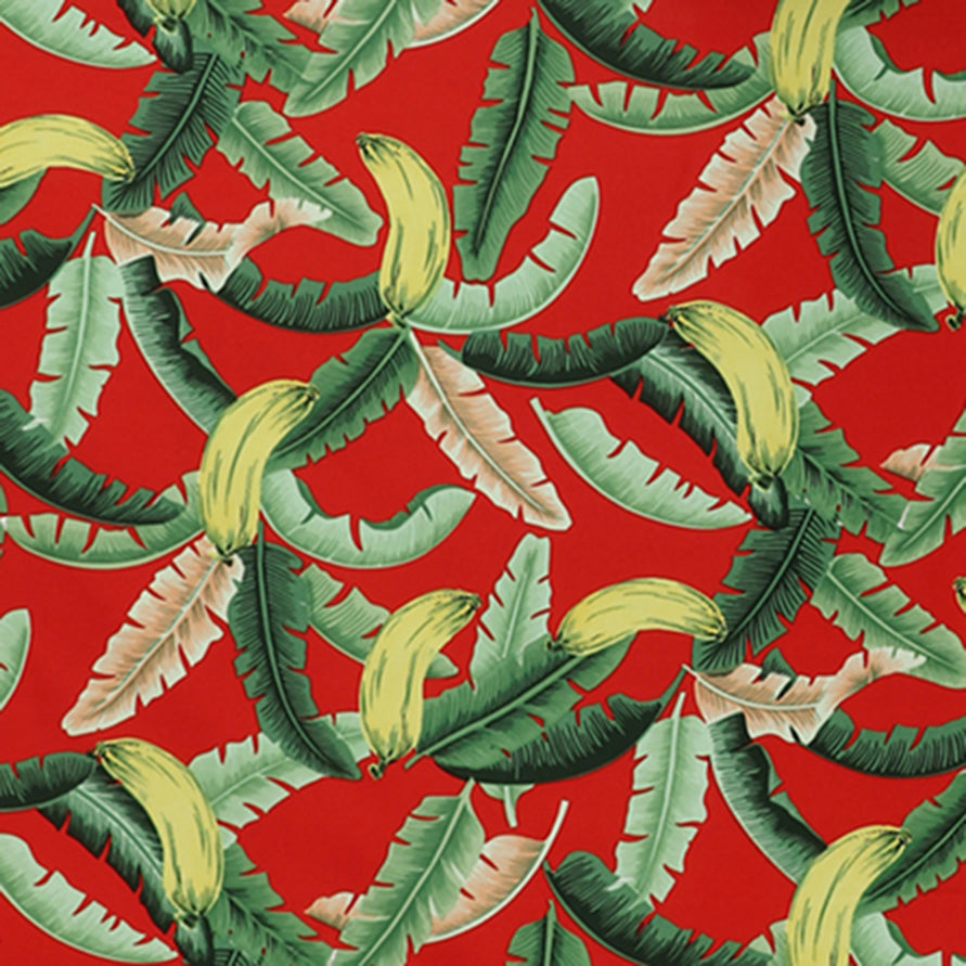 Tropical Banana Grove Print Fabric